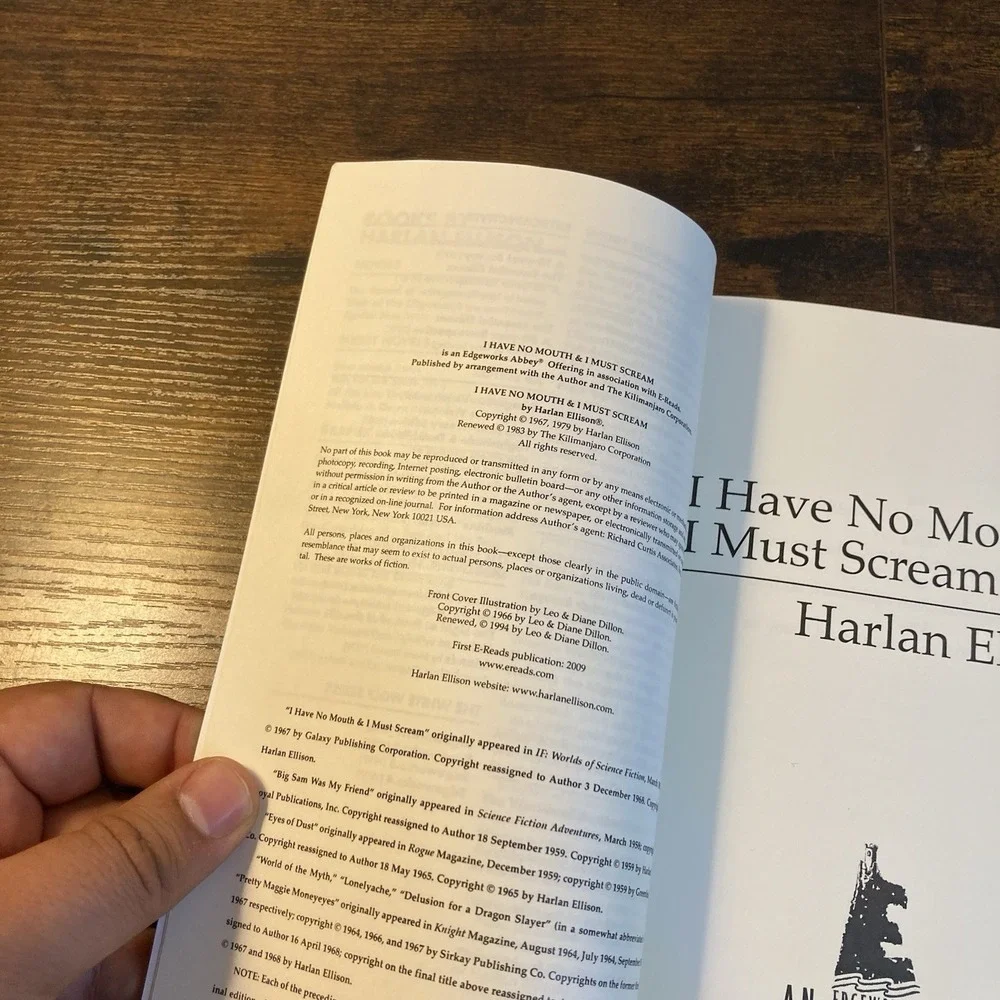 I Have No Mouth &‎ I Must Scream PB Harlan Ellison 2009 Edgeworks Abbey E-Reads